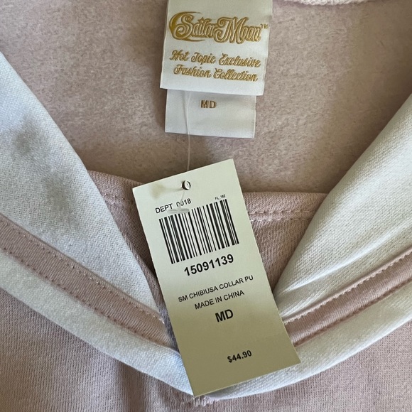 Sailor Moon Chibi Usa Pink Sweatshirt Sailor Collar - Picture 2 of 5